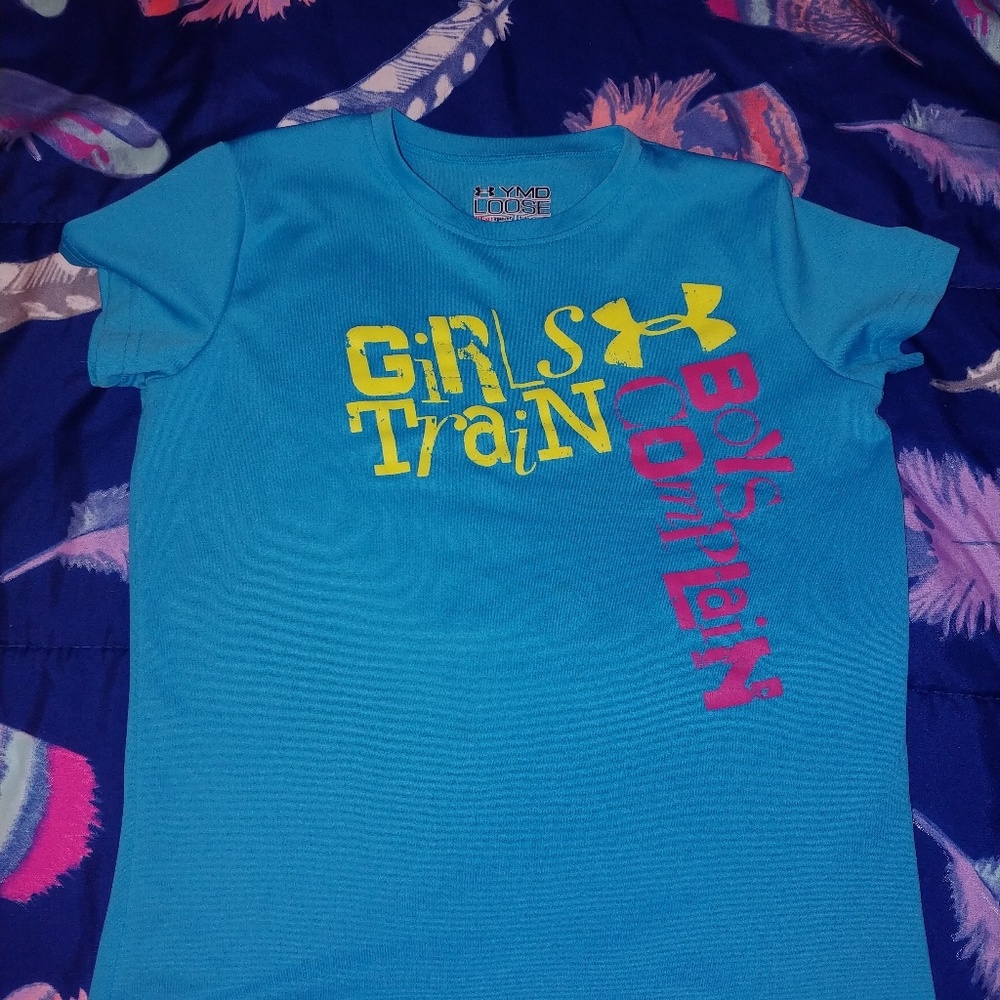 Girls under Armour and champion tees